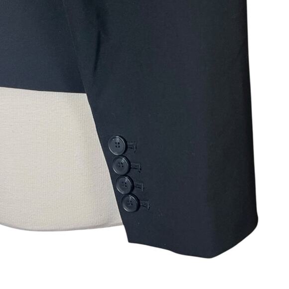 Ann Taylor Black Blazer Slim Notch Lapel 2 Button Pockets Women’s Plus Size 14 - Picture 10 of 13